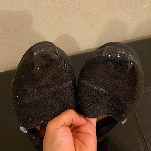 Black Glitter Toms - Picture 8 of 8
